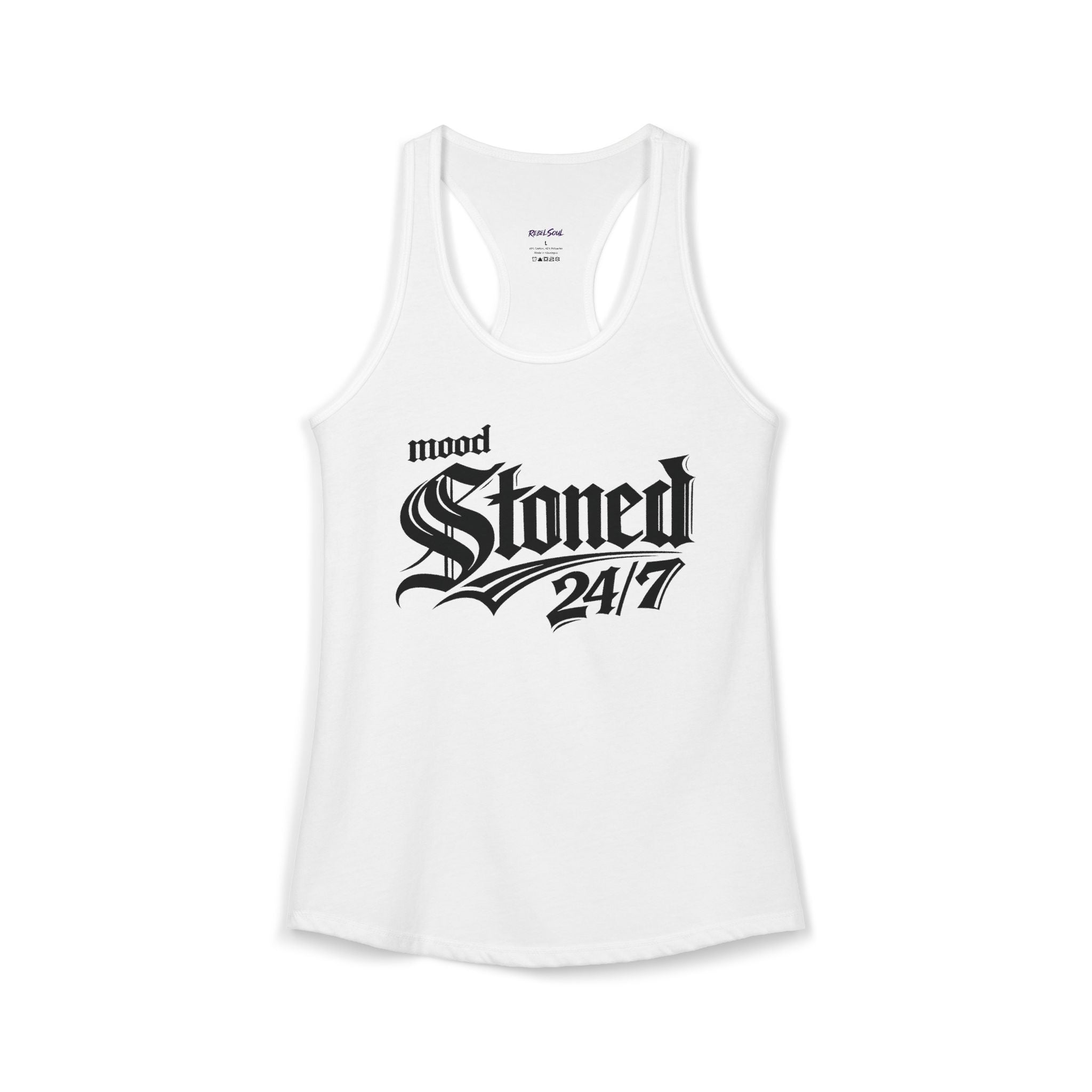 Mood Stoned 24/7-Women's Racerback Tank