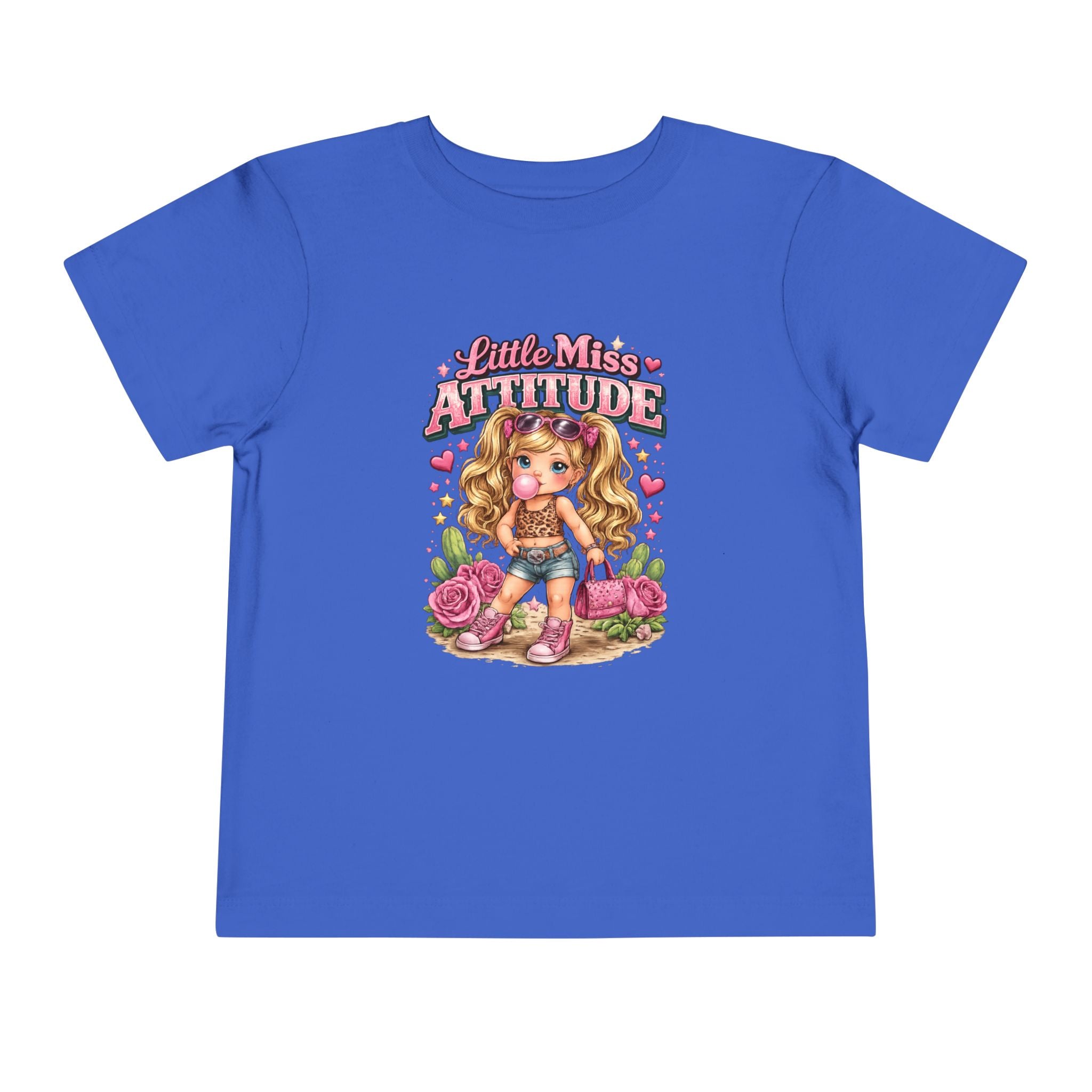 Little Miss Attitude toddler shirt | Cute girl character graphic tee
