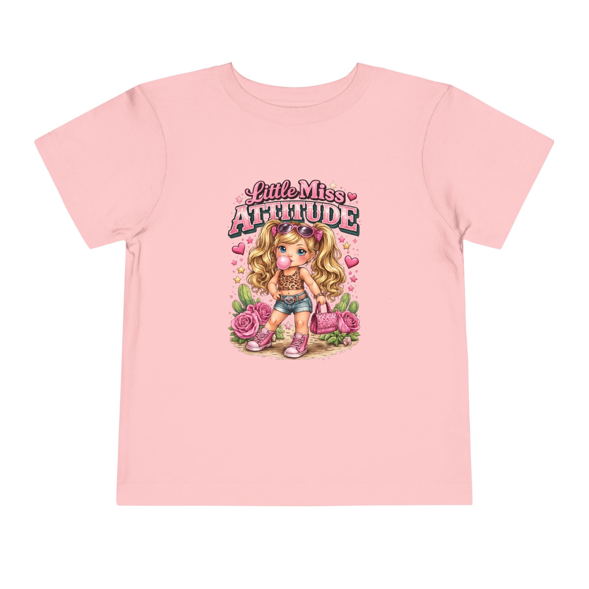 Little Miss Attitude toddler shirt | Cute girl character graphic tee