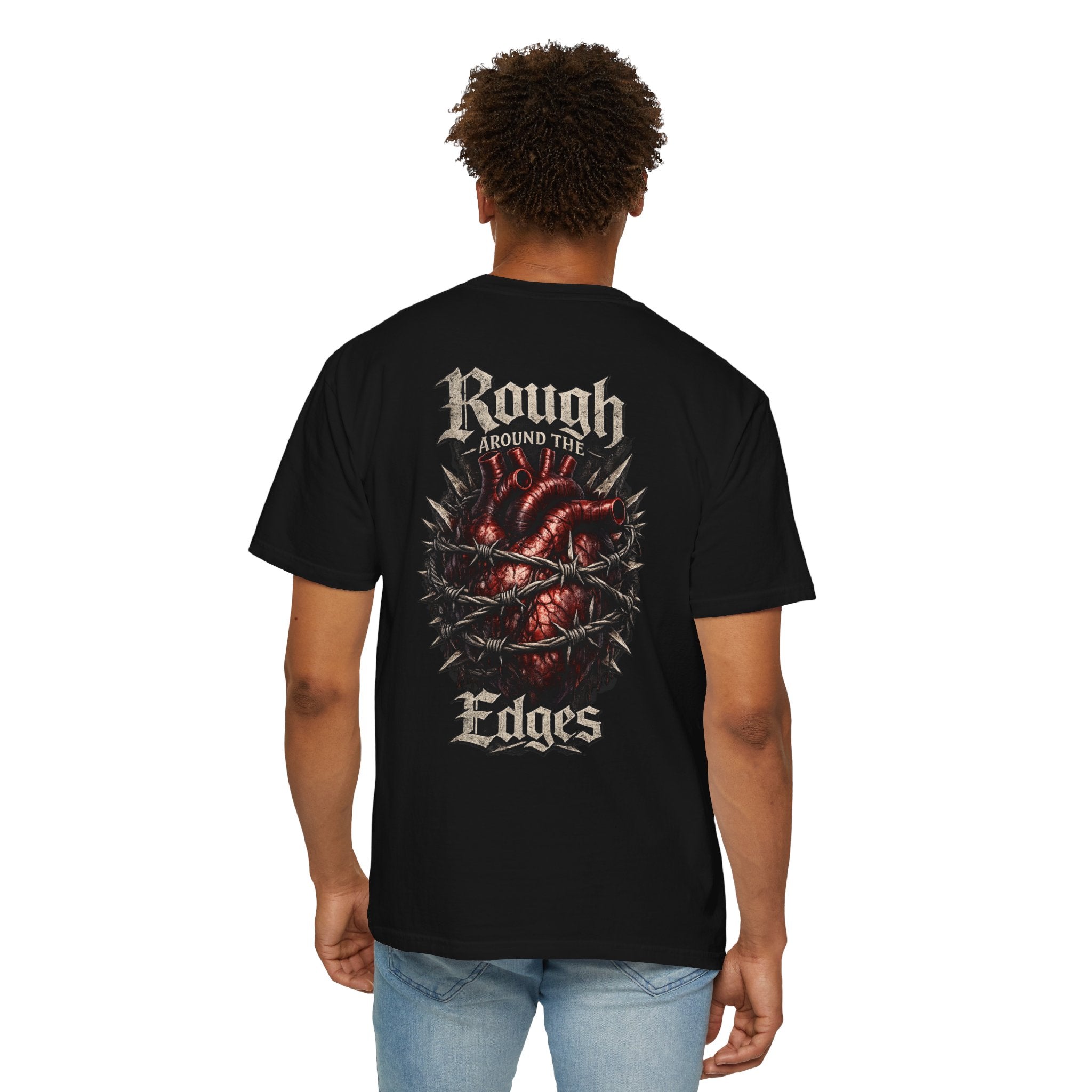 Rough Around The Edges Shirt – Edgy Heart Graphic Tee