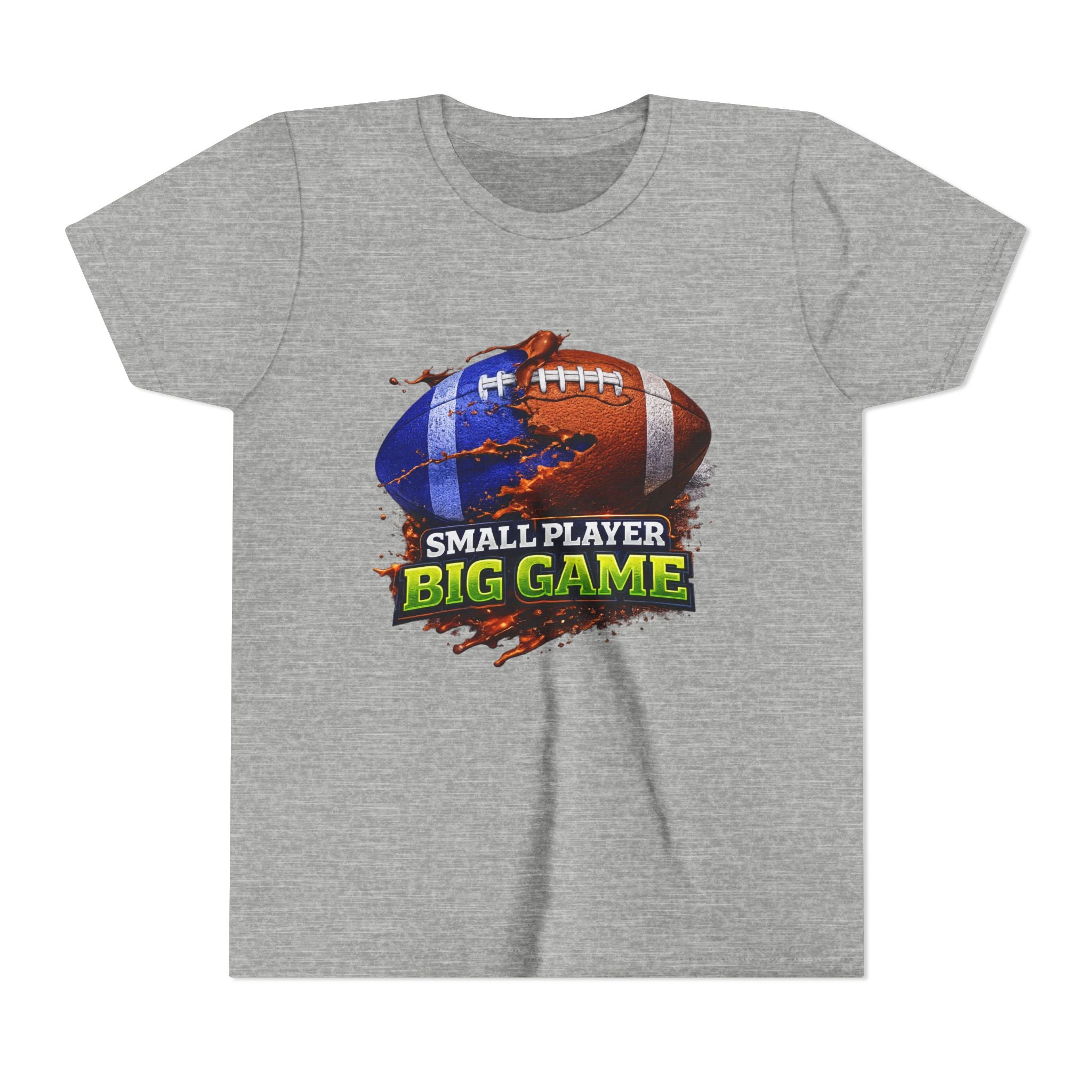 "Small Player Big Game" Graphic Shirt -Youth Football Tee