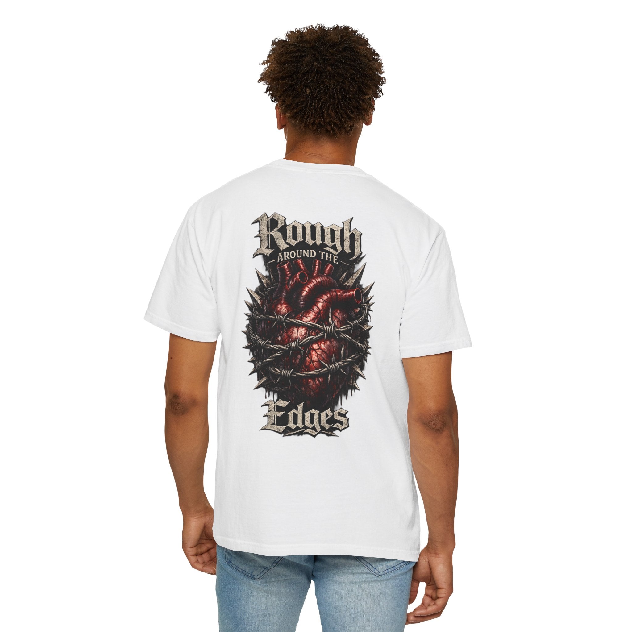 Rough Around The Edges Shirt – Edgy Heart Graphic Tee