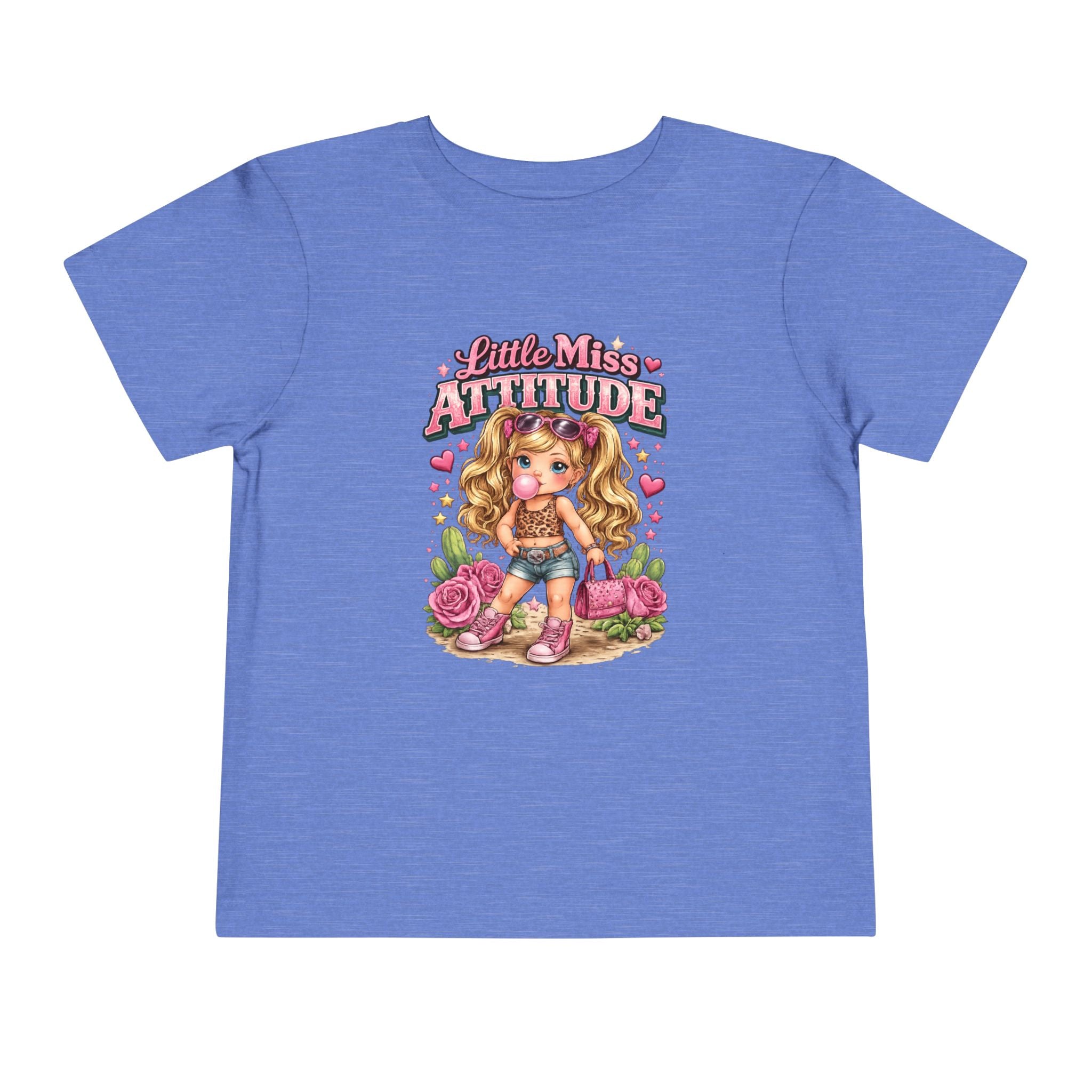 Little Miss Attitude toddler shirt | Cute girl character graphic tee