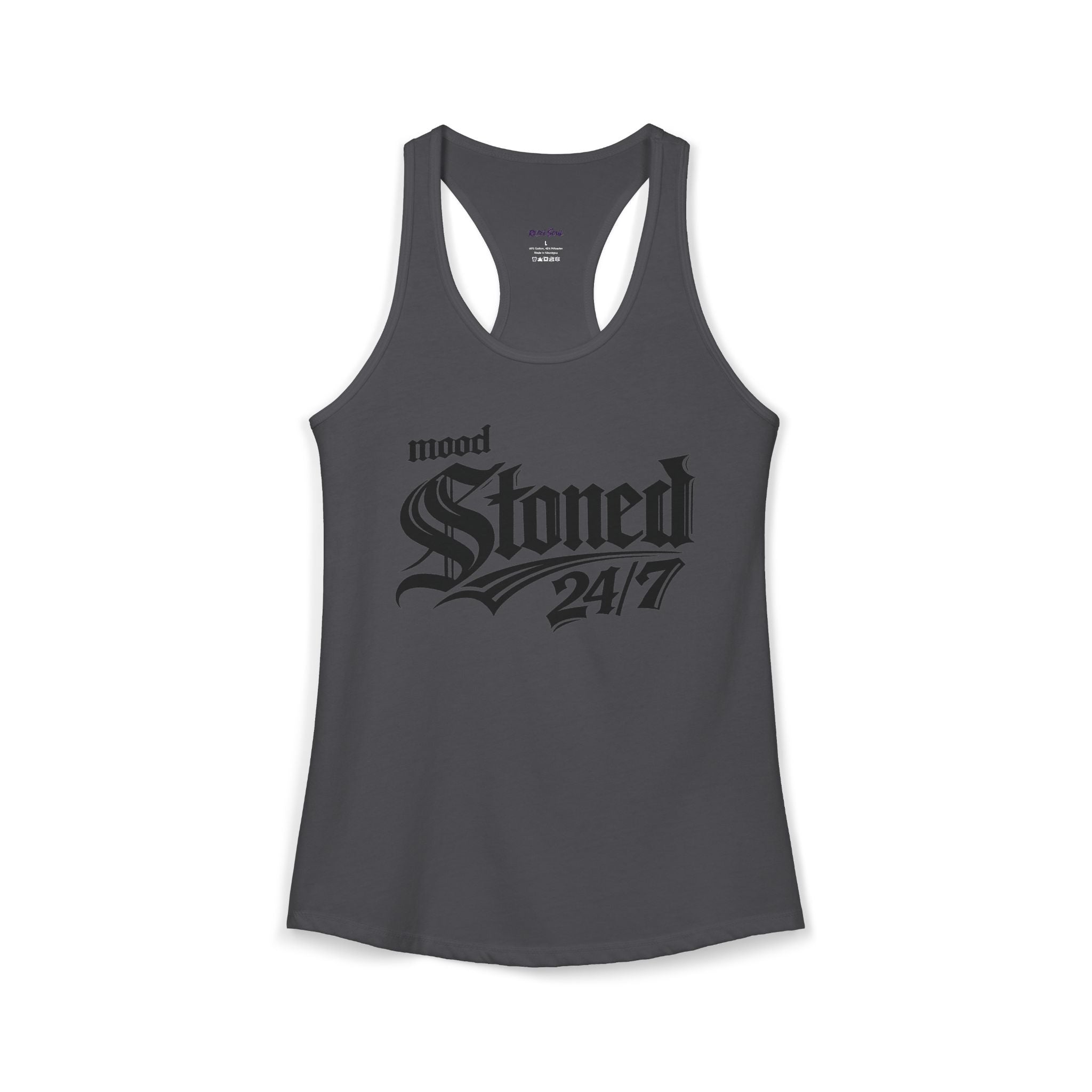 Mood Stoned 24/7-Women's Racerback Tank