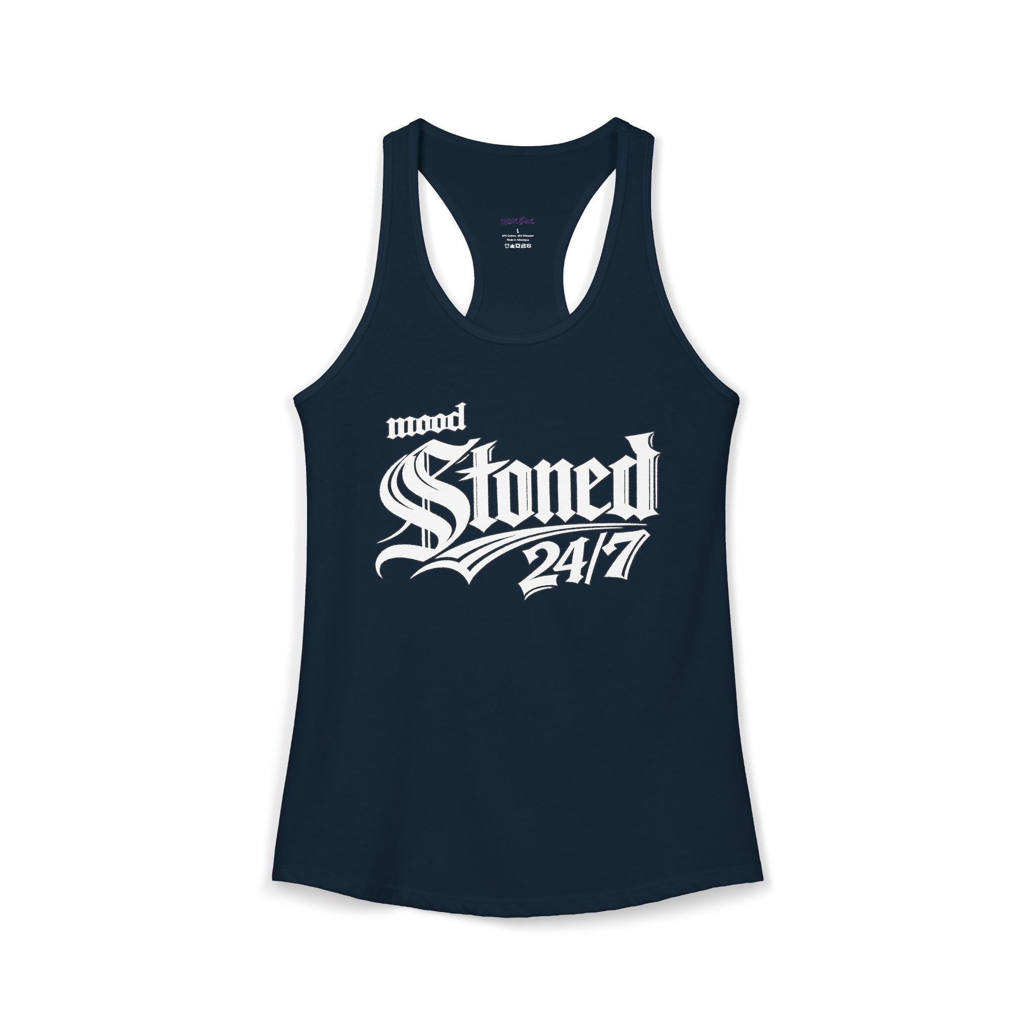Mood Stoned 24/7-Women's Racerback Tank