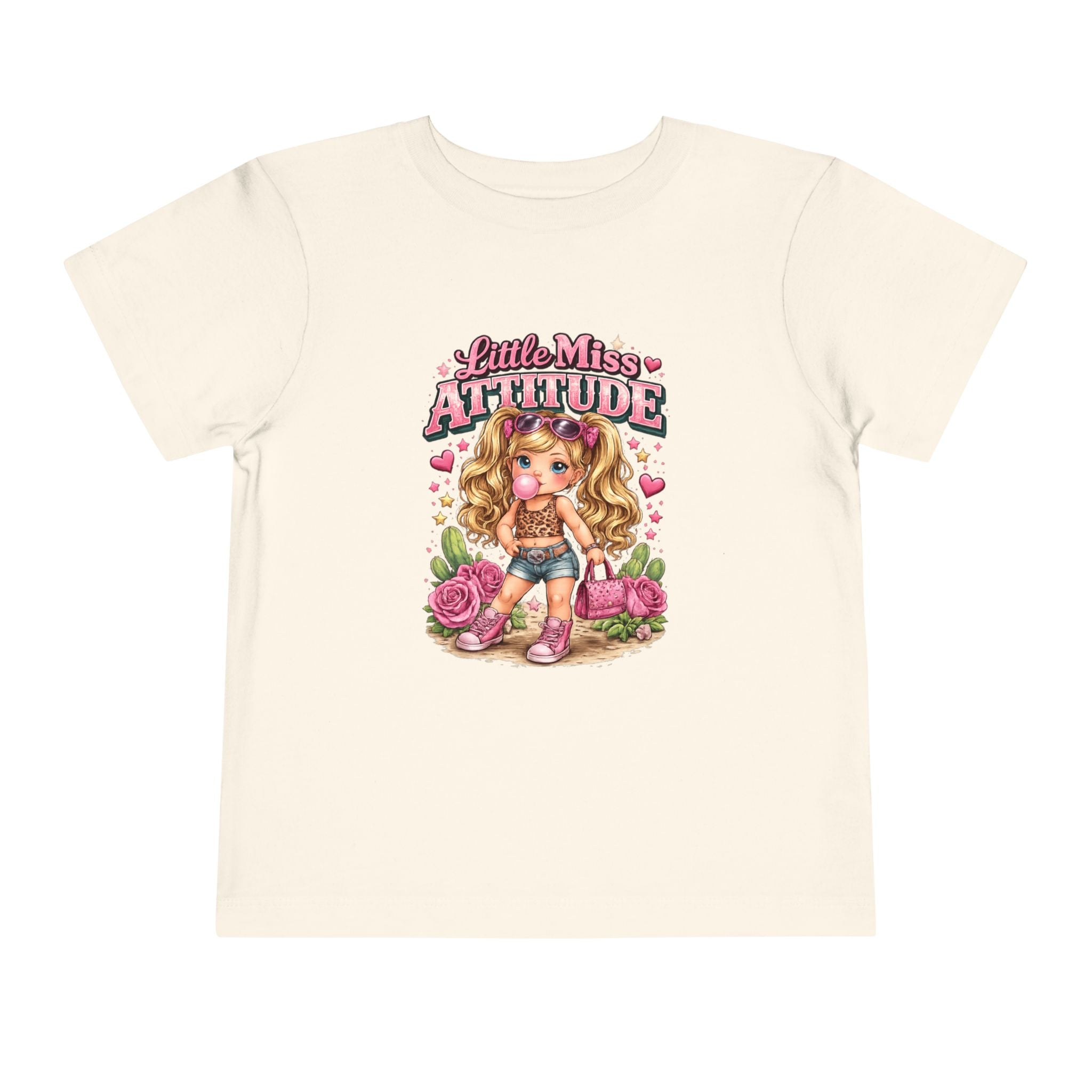 Little Miss Attitude toddler shirt | Cute girl character graphic tee