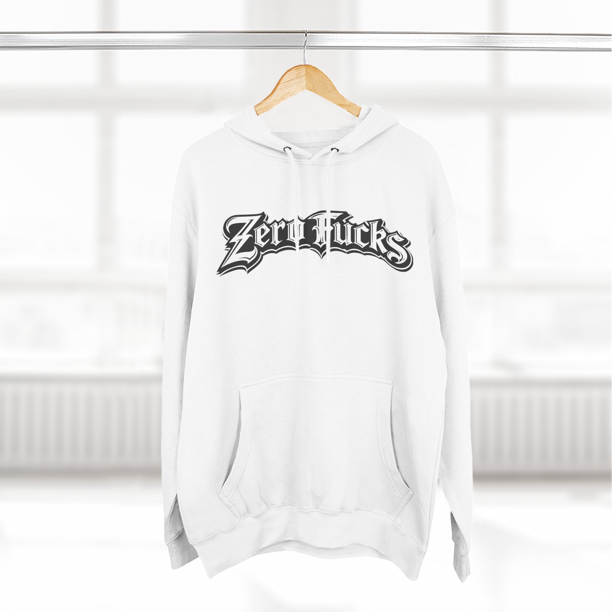 Zero Fucks Flawed Fleece Hoodie