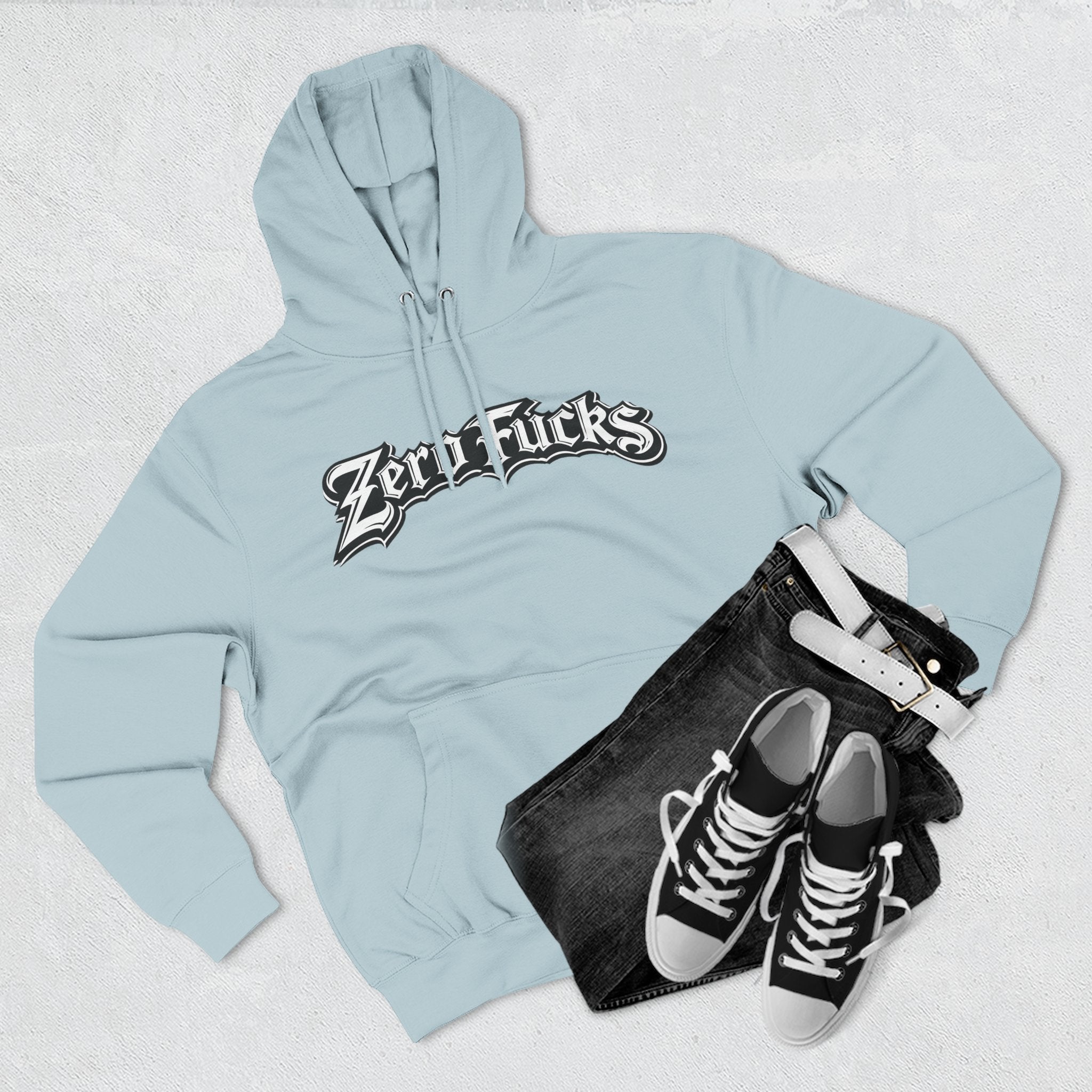 Zero Fucks Flawed Fleece Hoodie