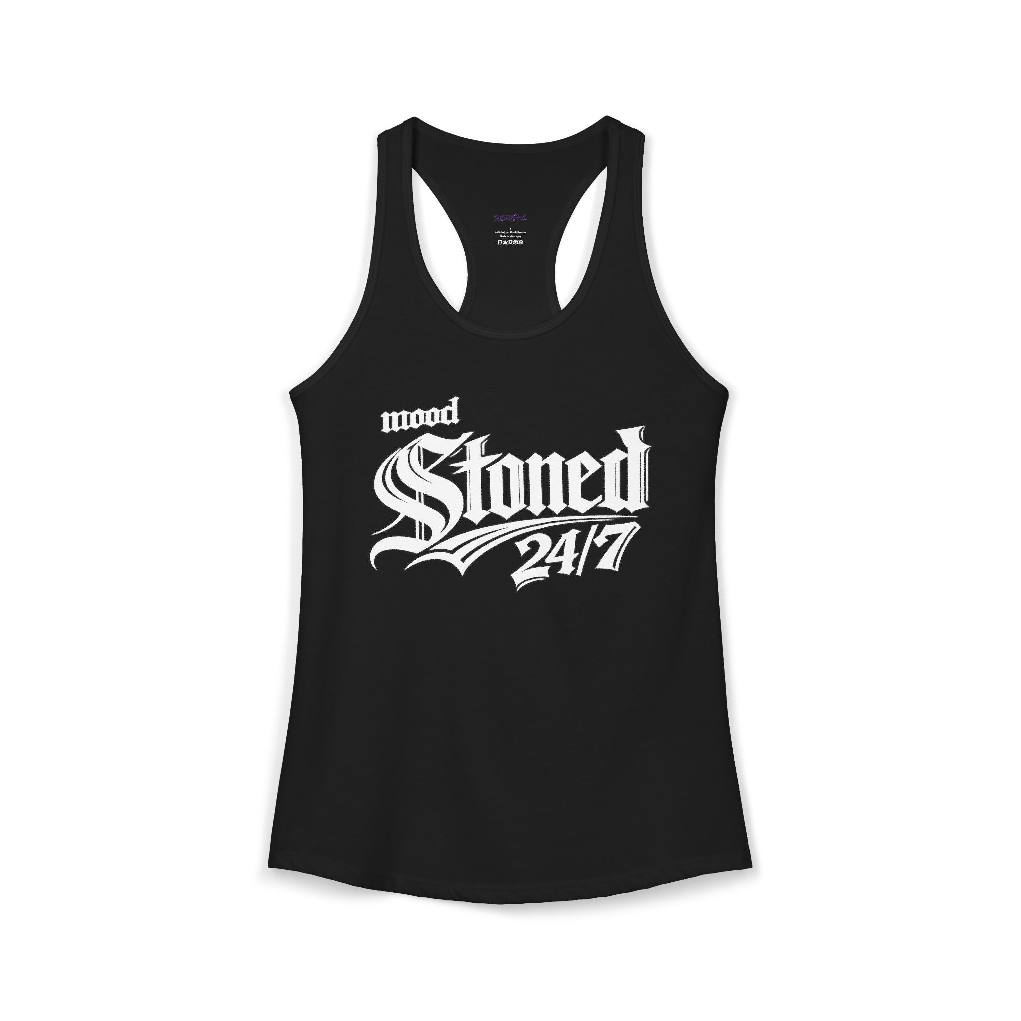 Mood Stoned 24/7-Women's Racerback Tank