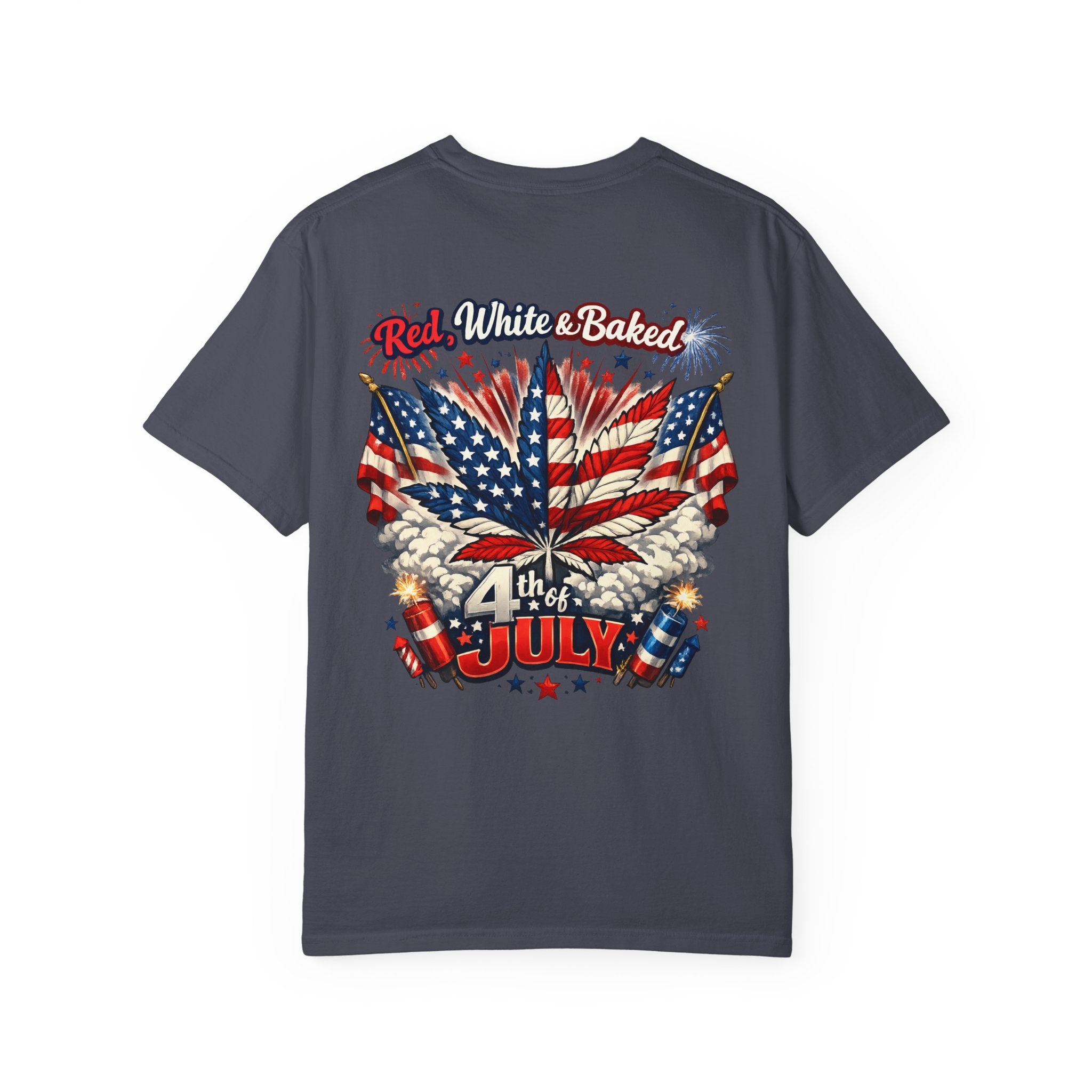 "Red, White & Baked" Patriotic Cannabis Holiday Tee