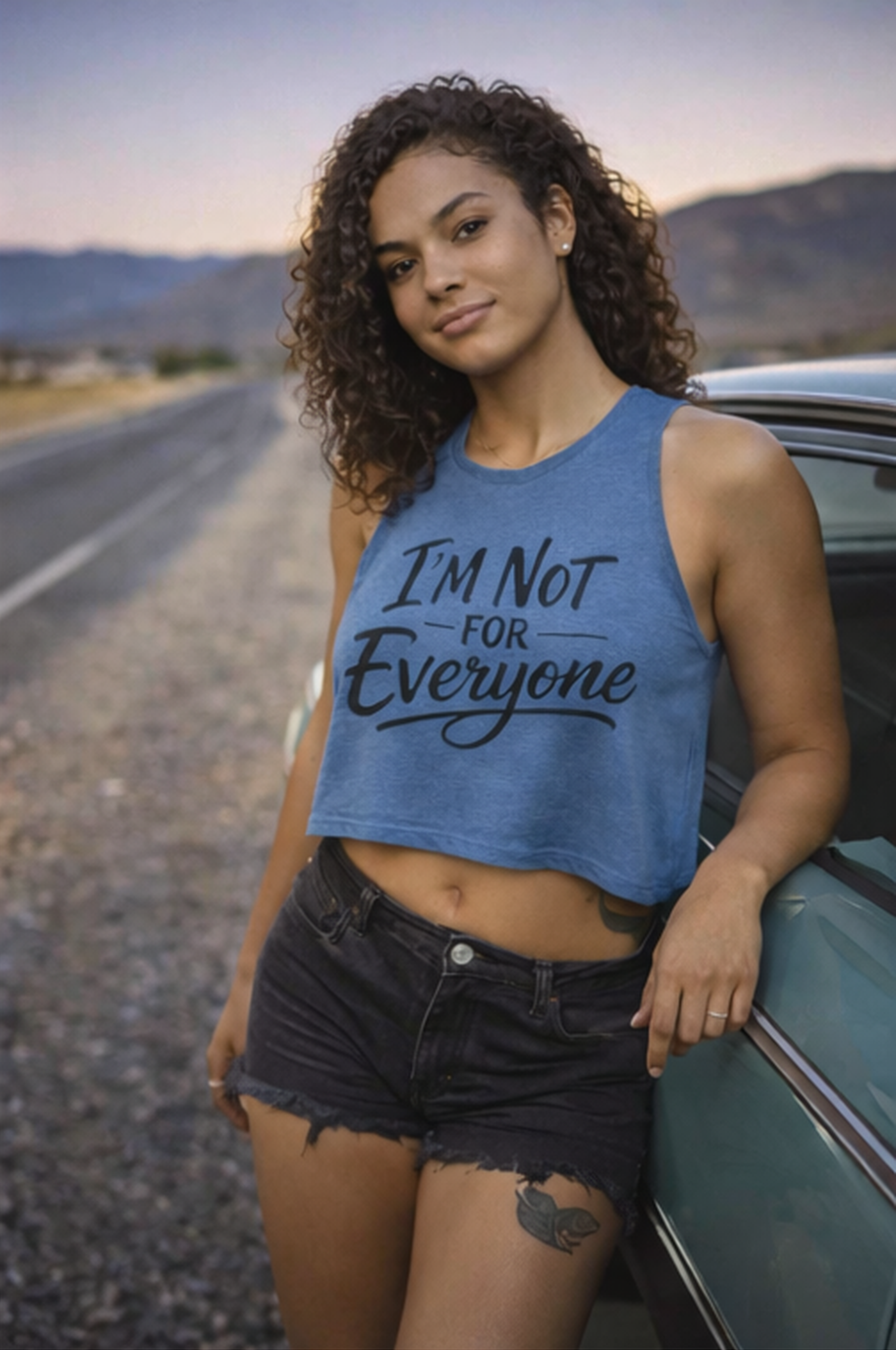 I’m Not For Everyone Crop Top – Women’s Graphic Tank – Sarcastic Attitude Shirt