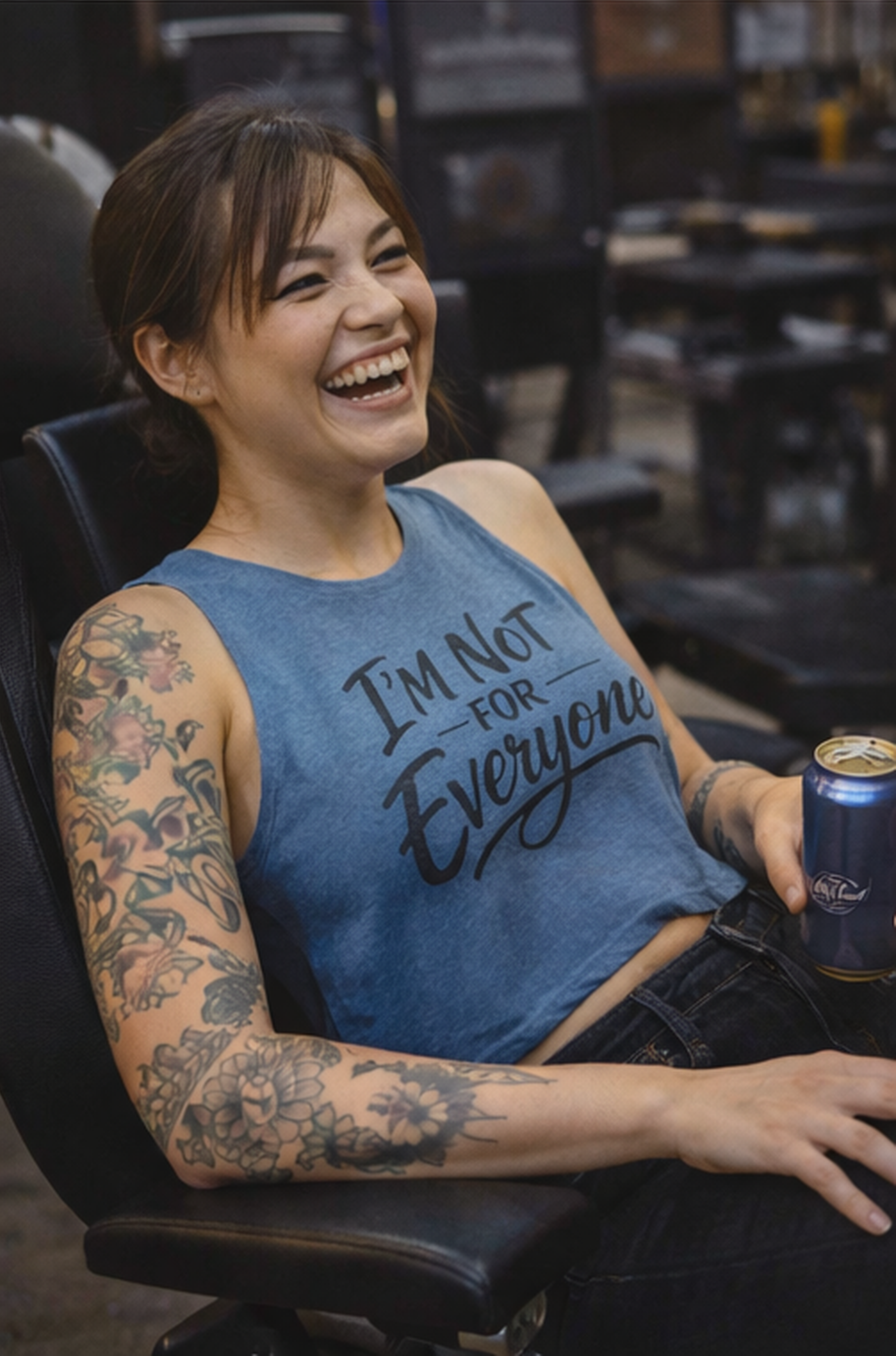 I’m Not For Everyone Crop Top – Women’s Graphic Tank – Sarcastic Attitude Shirt