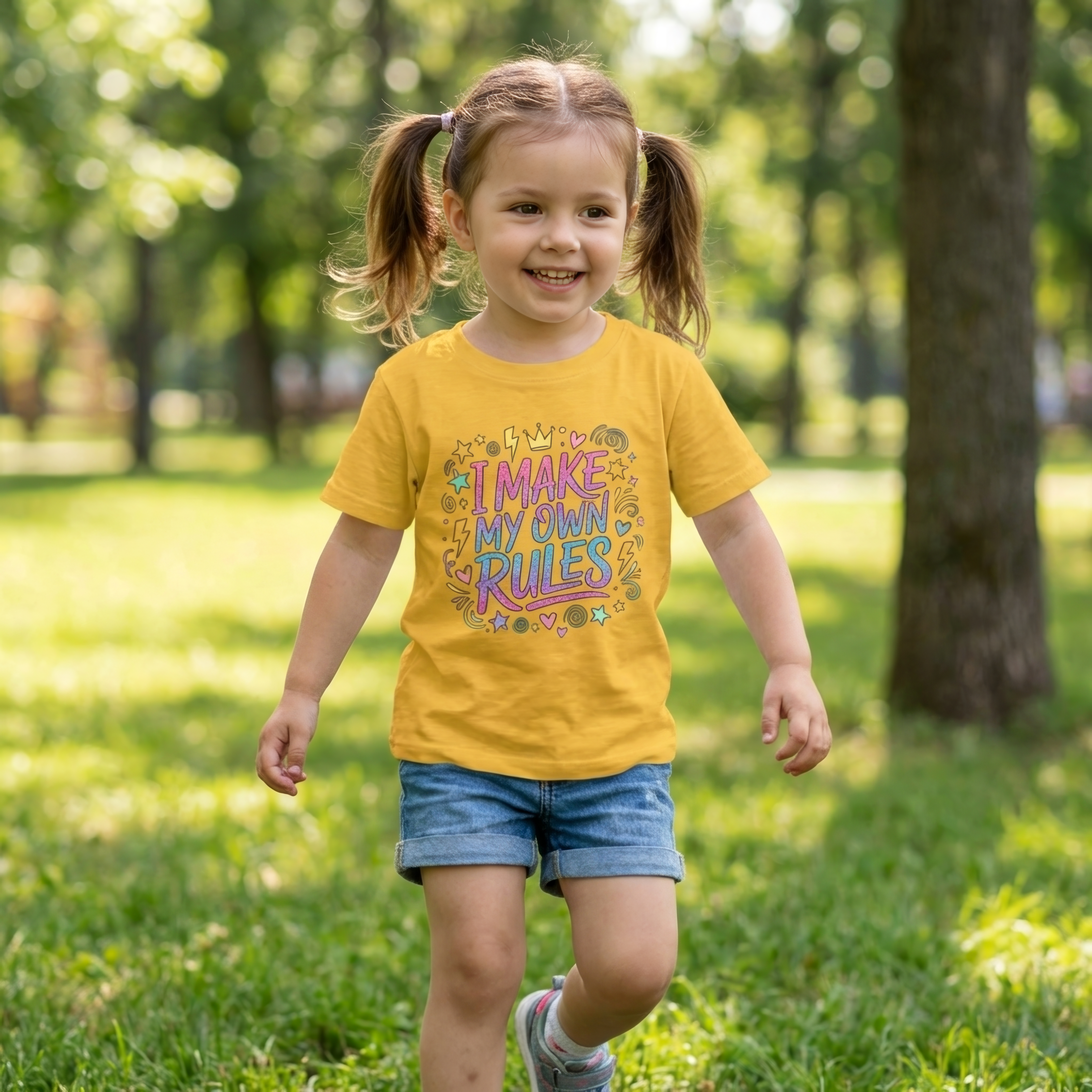 I Make My Own Rules Toddler Shirt – Cute Funny Toddler Graphic Tee