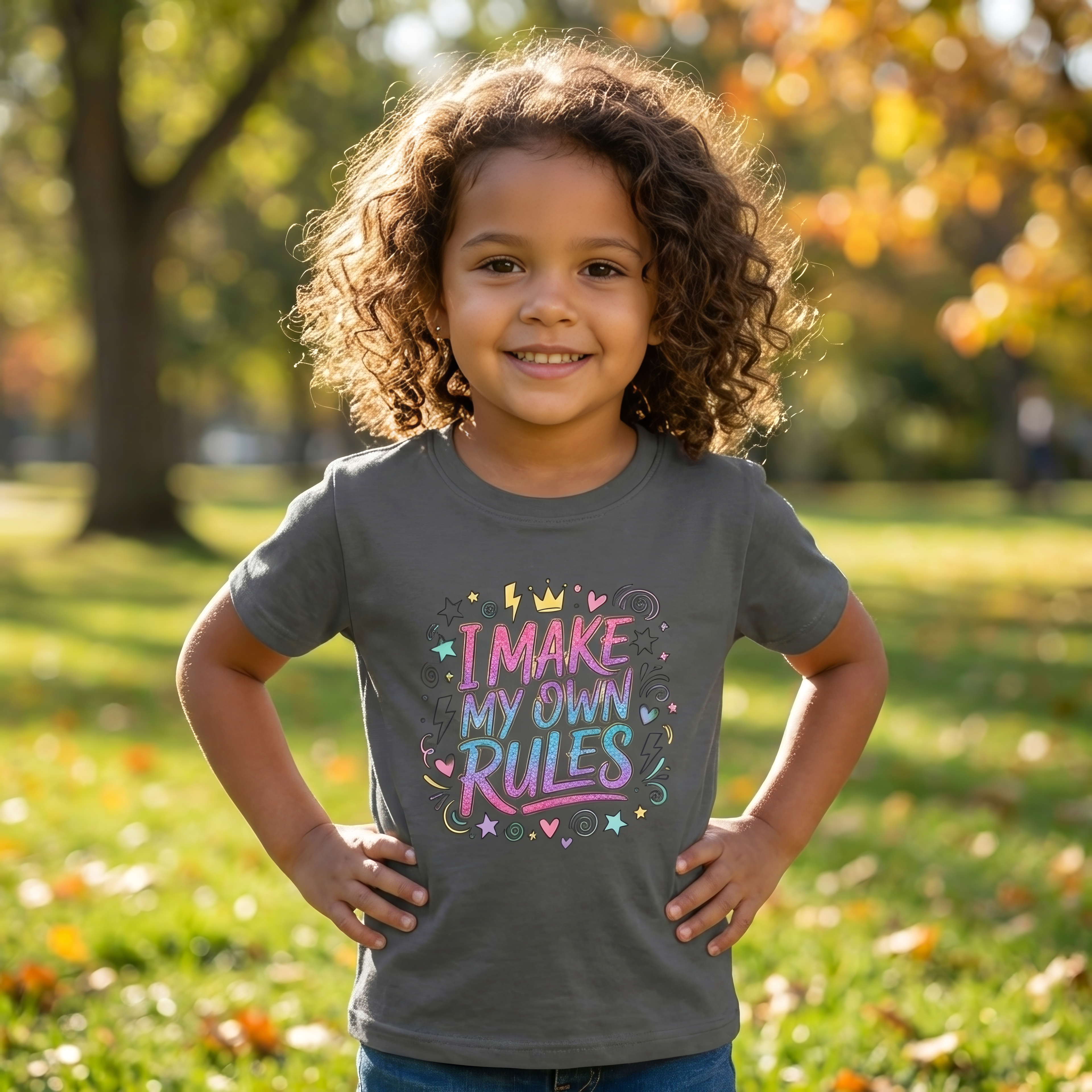 I Make My Own Rules Toddler Shirt – Cute Funny Toddler Graphic Tee