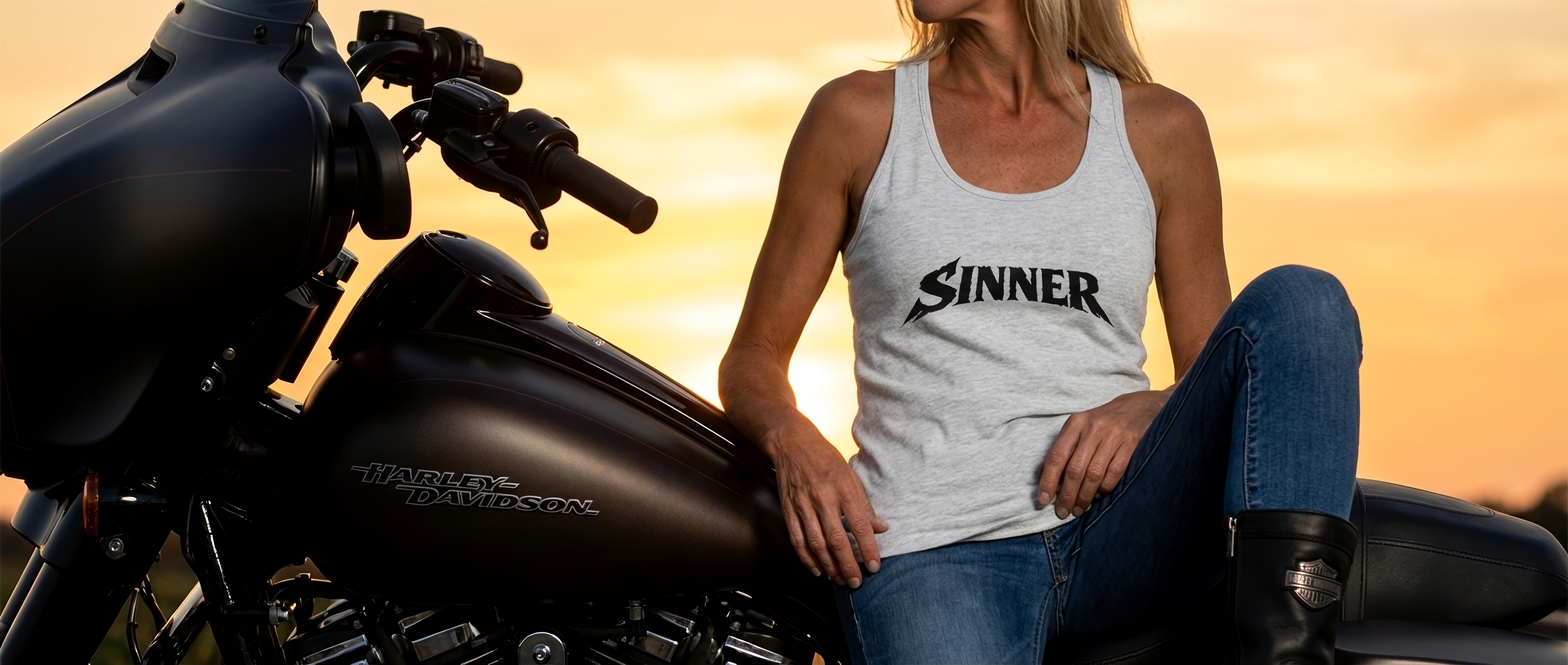 Sinner Racerback Tank Top for Women
