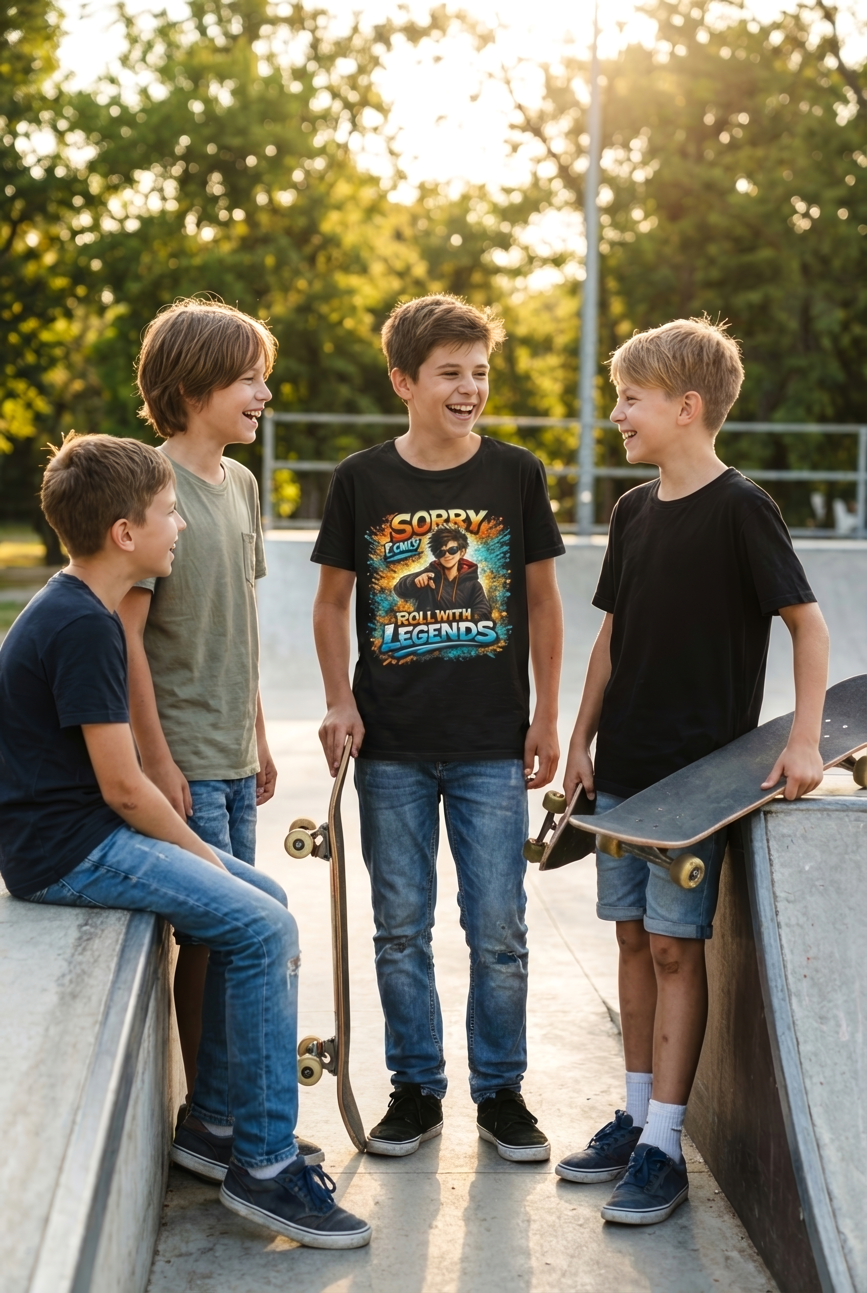 Sorry I Only Roll With Legends – Kids Graphic T-Shirt | Fun Gamer Style Youth Tee