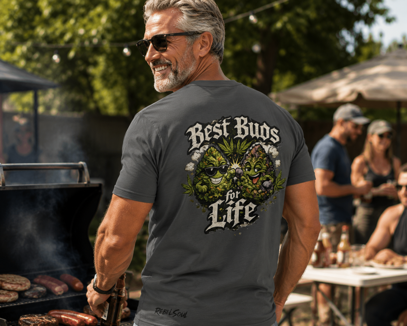 Best Buds For Life Old english Typography