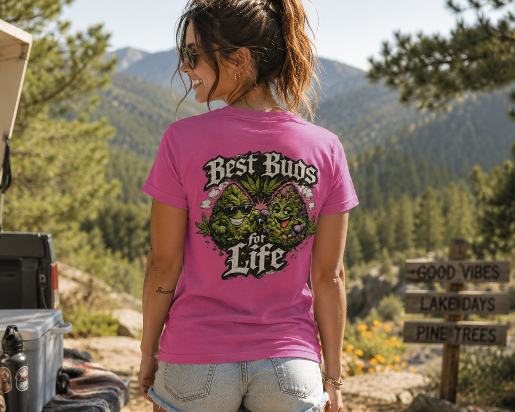 Best Buds For Life Old english Typography