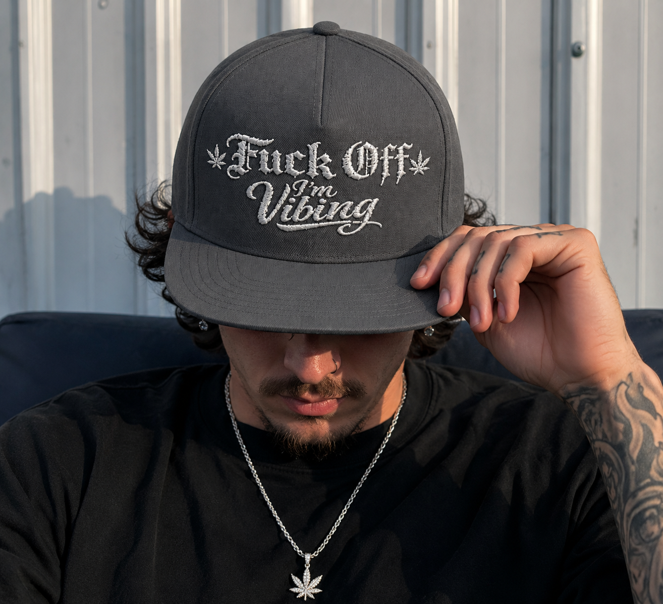 Fuck Off I'm vibing-Embroidered Snapback