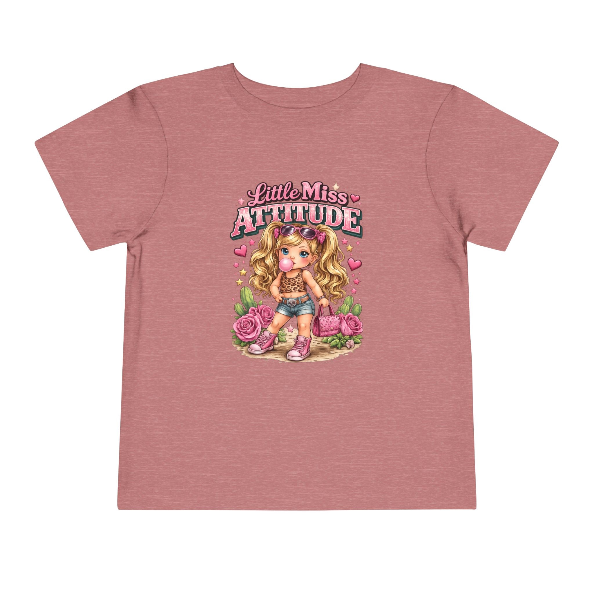 Little Miss Attitude toddler shirt | Cute girl character graphic tee