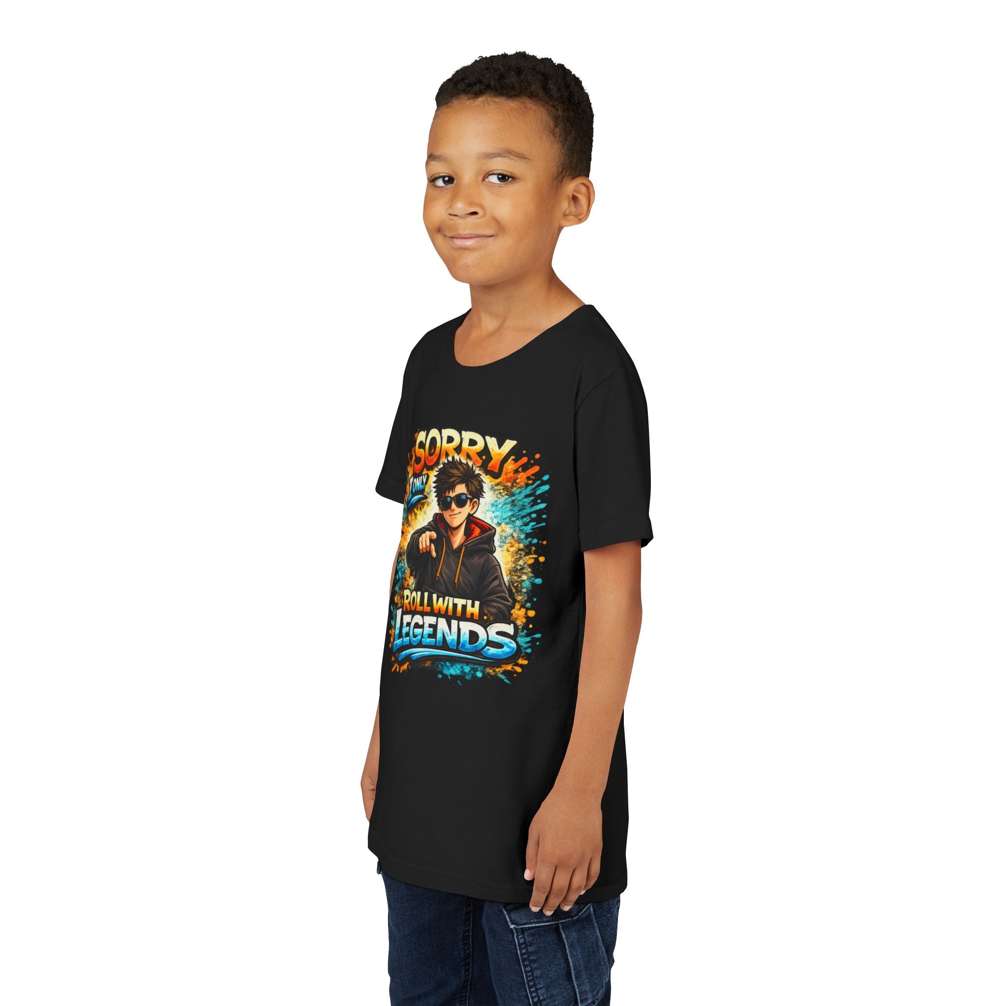 Sorry I Only Roll With Legends – Kids Graphic T-Shirt | Fun Gamer Style Youth Tee