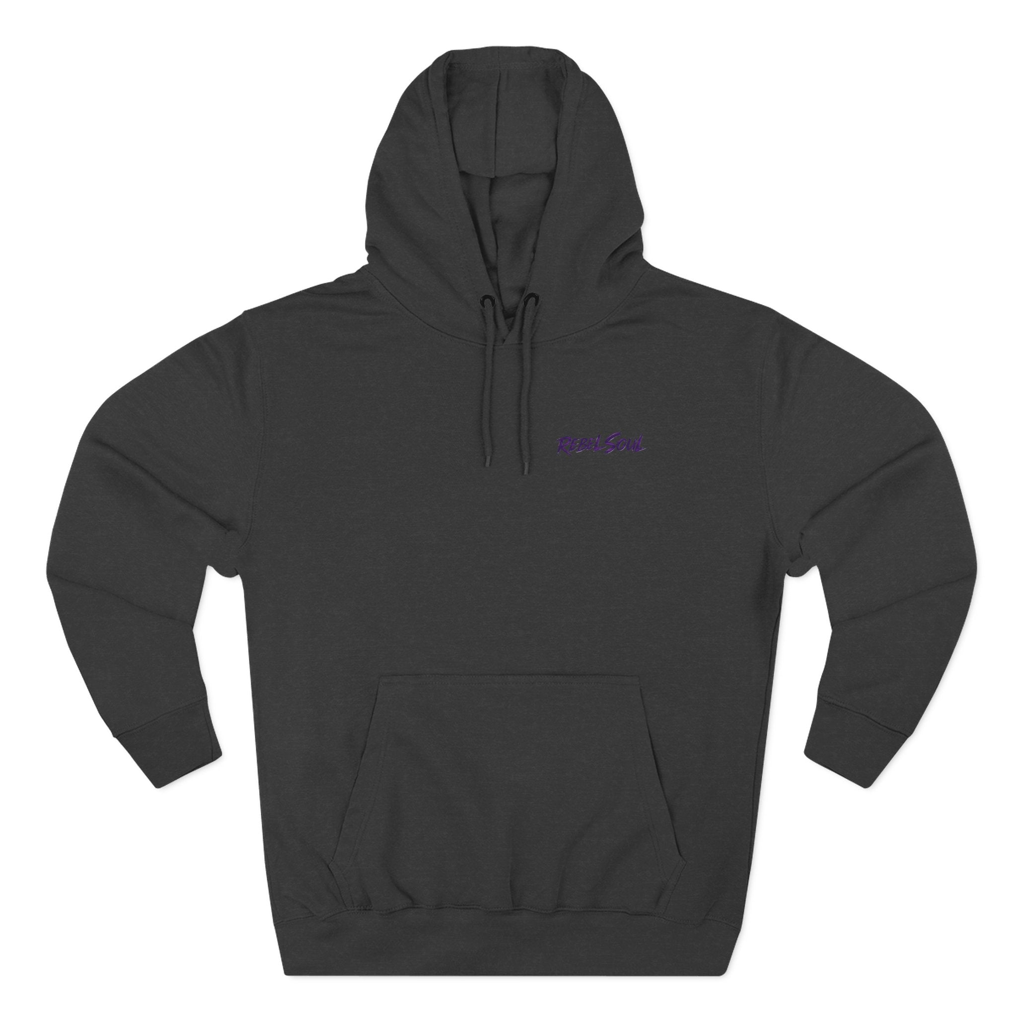 Two Wheels One Soul Motorcycle Hoodie – Biker Skull Graphic Fleece Pullover