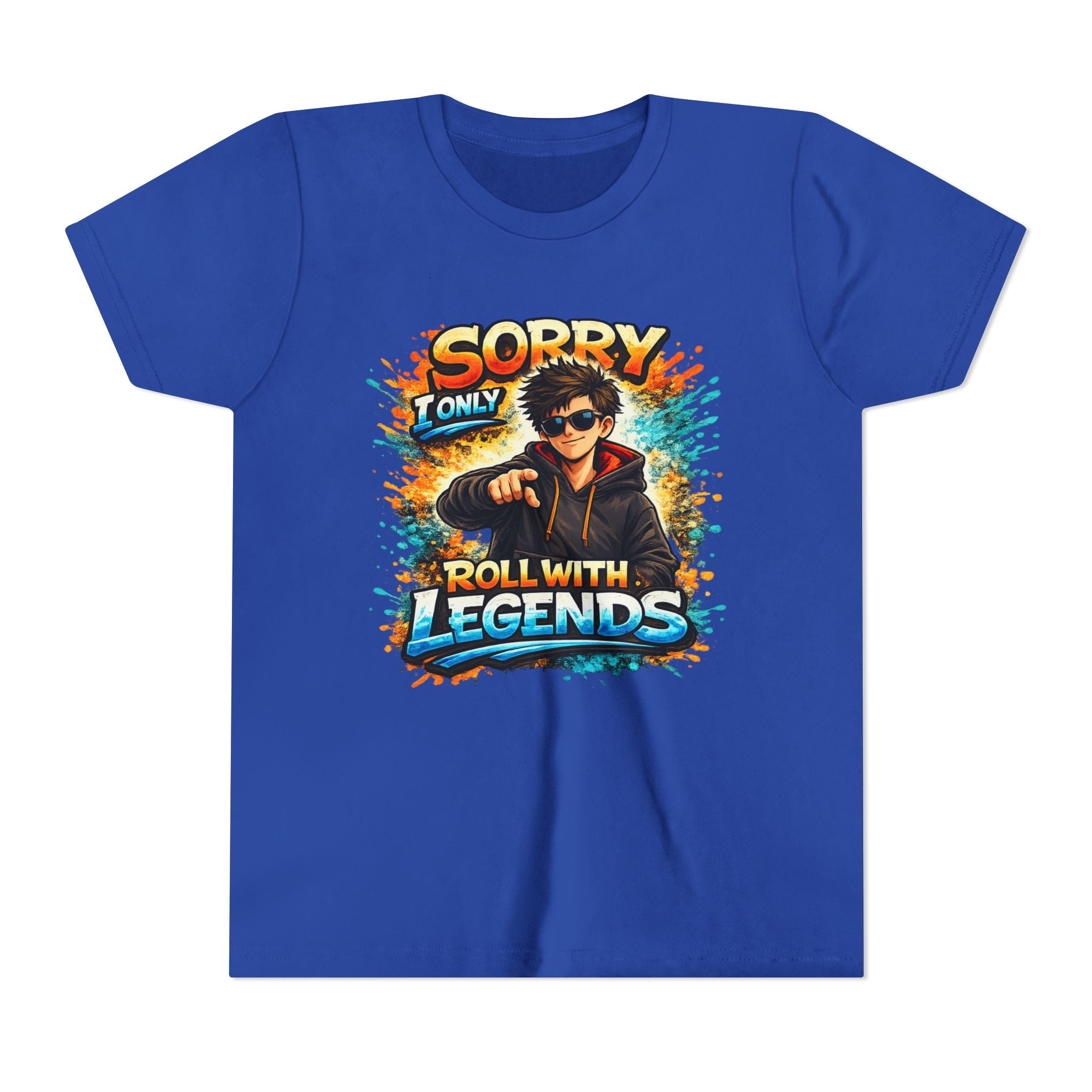 Sorry I Only Roll With Legends – Kids Graphic T-Shirt | Fun Gamer Style Youth Tee