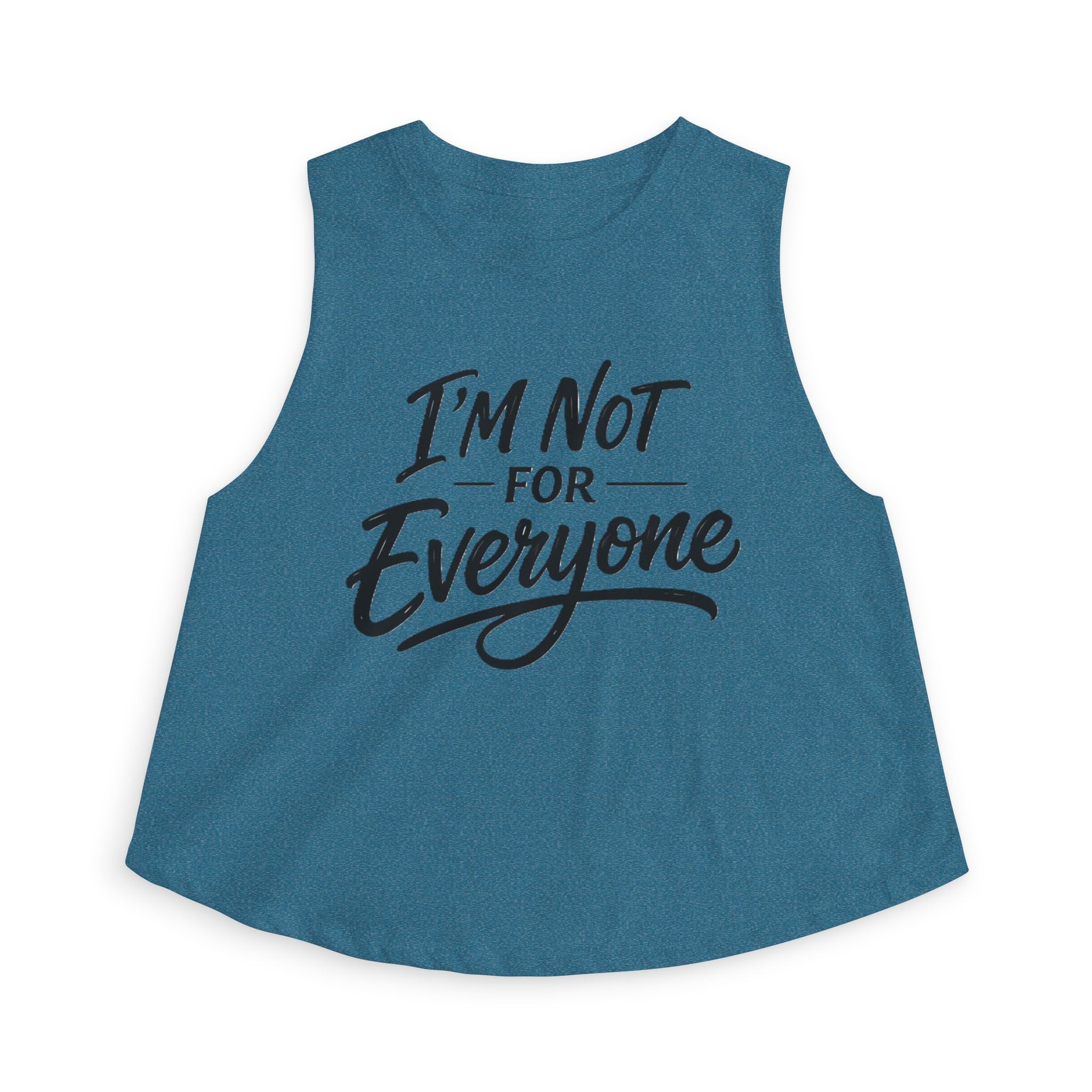 I’m Not For Everyone Crop Top – Women’s Graphic Tank – Sarcastic Attitude Shirt