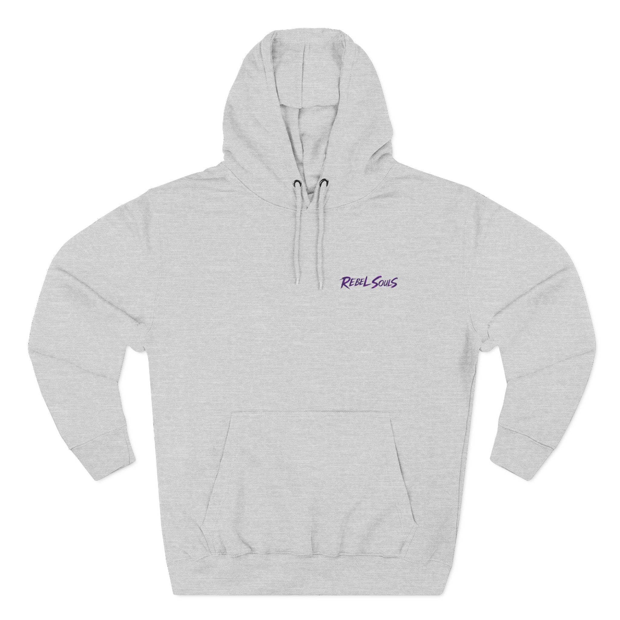Two Wheels One Soul Motorcycle Hoodie – Biker Skull Graphic Fleece Pullover