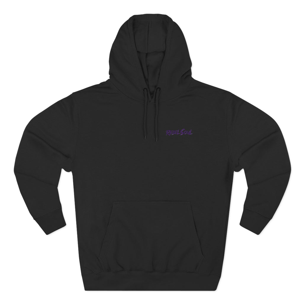 Two Wheels One Soul Motorcycle Hoodie – Biker Skull Graphic Fleece Pullover