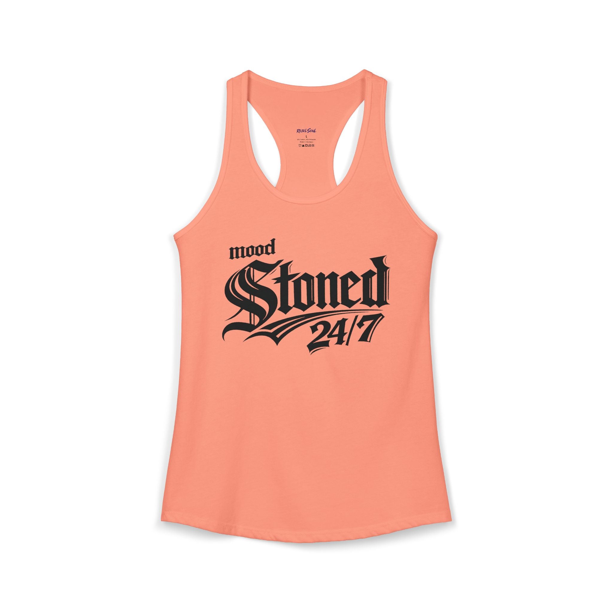 Mood Stoned 24/7-Women's Racerback Tank