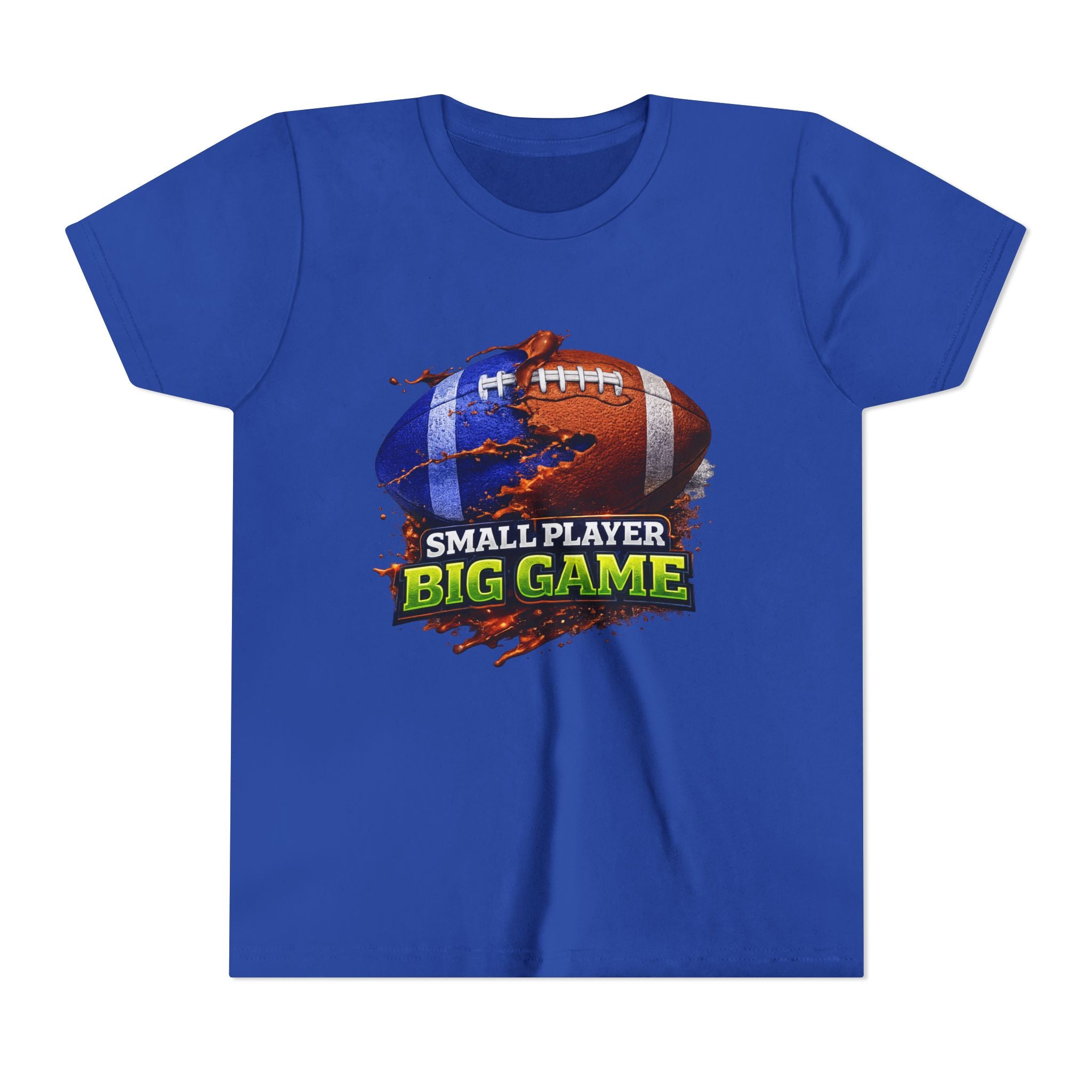 "Small Player Big Game" Graphic Shirt -Youth Football Tee