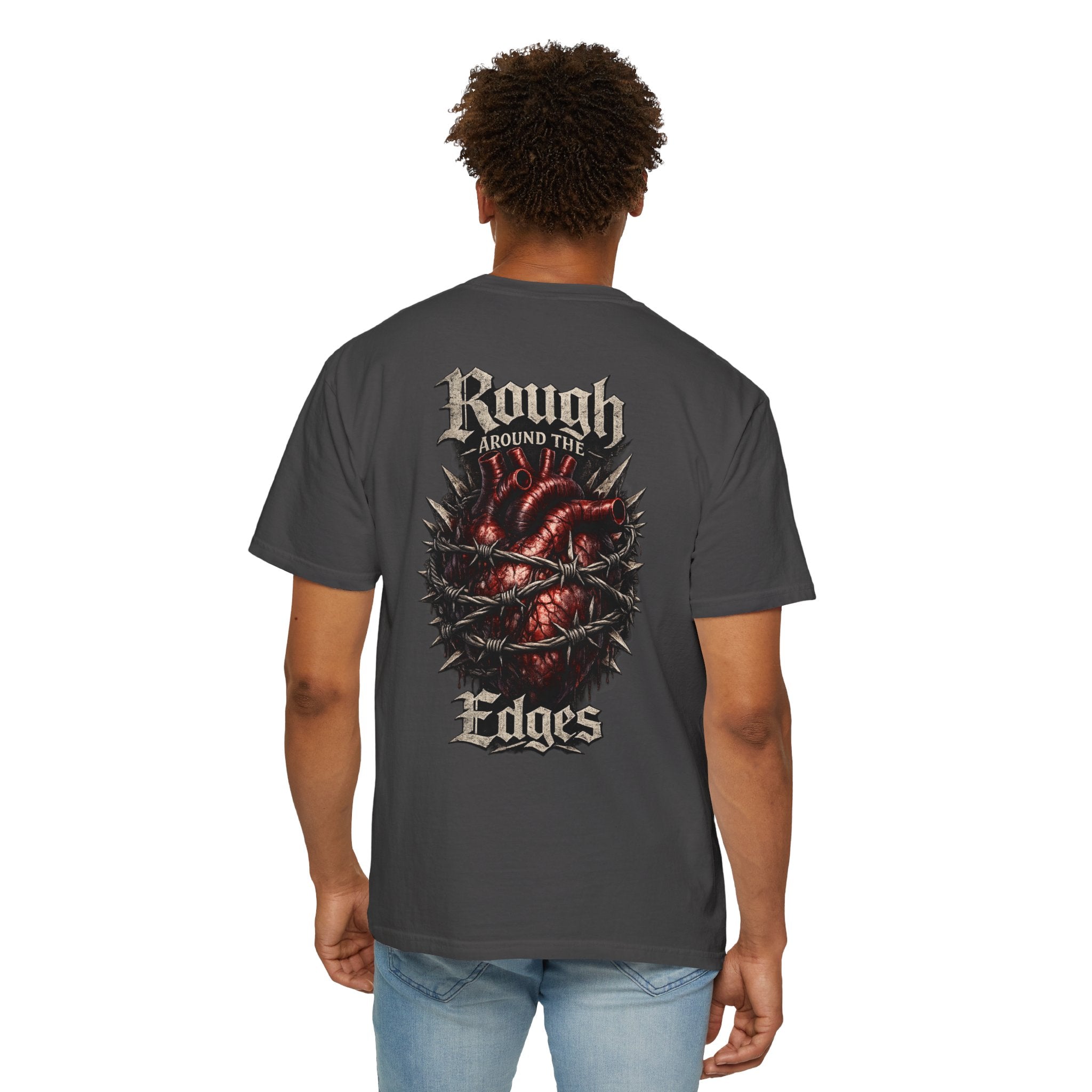 Rough Around The Edges Shirt – Edgy Heart Graphic Tee