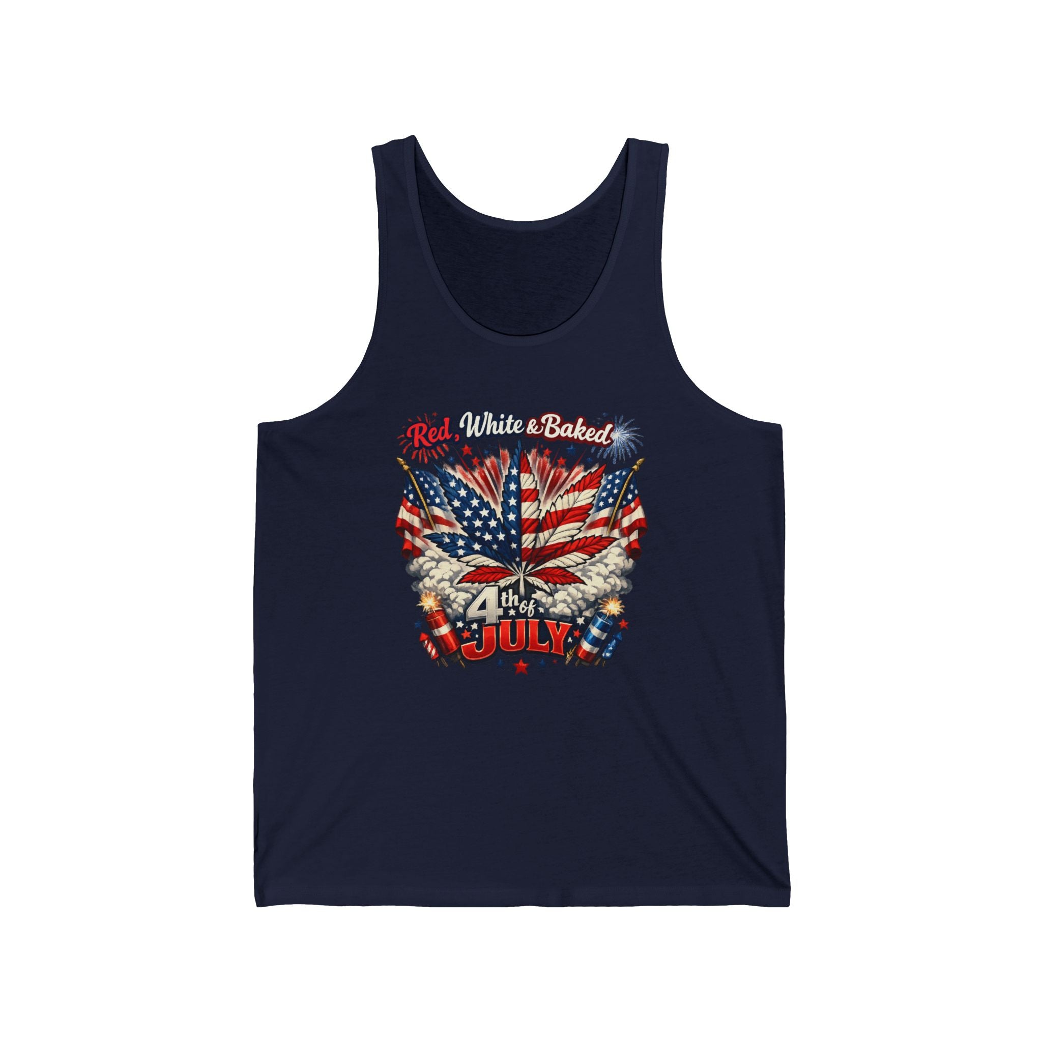 "Red, White & Baked" Patriotic Independence Day Men's Tank